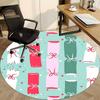 1pc Christmas crackers Office Round Rug, Non-slip, Soft and Durable Office Rug for Interior Decoration, Perfect for Office, Beautiful Decoration yy260