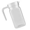 500ml Acryl Transparente Saftflasche Gestreifter Wasser-Eiskalter Saftkrug mit Deckel für Bar Zuhause