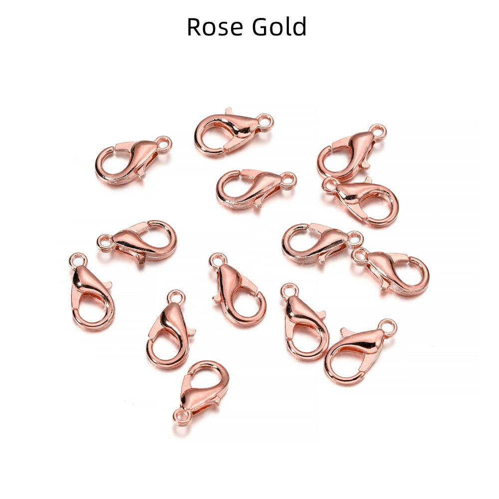50pcs/lot Jewelry Findings Alloy Lobster Clasp Hooks For Jewelry Making Necklace Bracelet Chain DIY Supplies Accessories