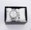 Fake Three-Eyed Ladies 5Pcsset Steel Belt Women'S Watch Casual Korean Edition Quartz Watch Set (Orange Box)