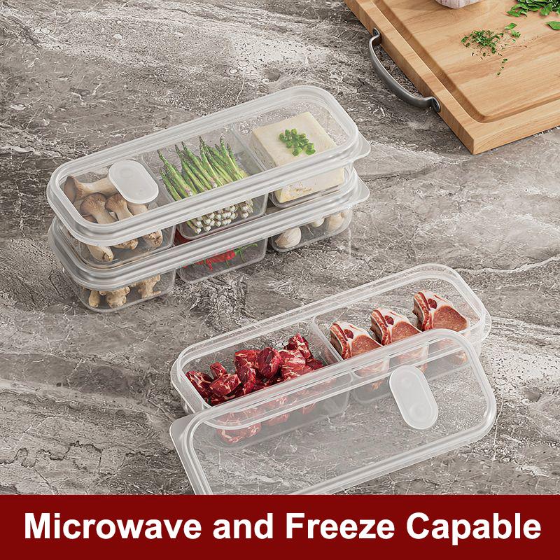 Rozwiązanie do przechowywania żywności o dużej pojemności dla Twojego domu; Zapewnia świeżość mięsa i warzyw w lodówce