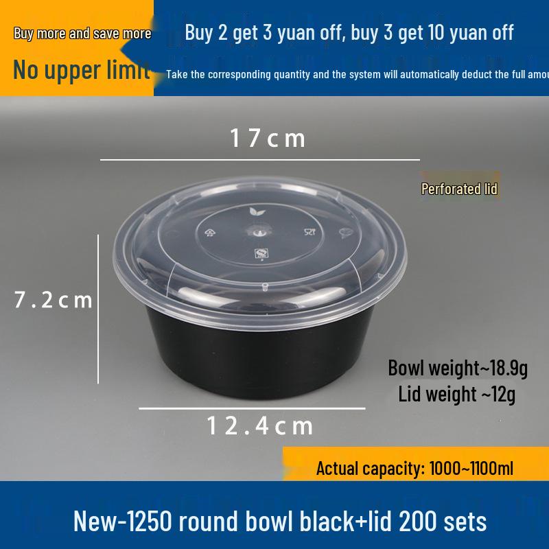 Doppelschichtige Takeaway-Box für Nudeln und Suppe - Nass-/Trocken-Trennung