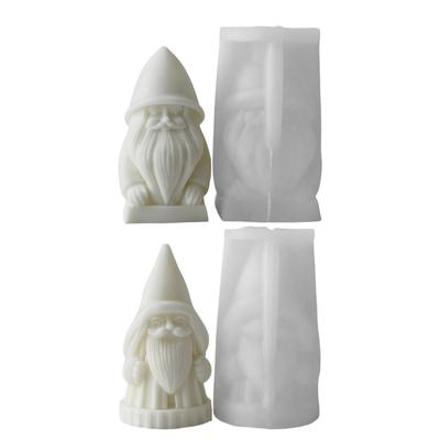 Silikon-Seifenform Kerzenherstellungsformen Weihnachts-Mann-Form Silikon-Schmuckformen Harzformen Silikon-Textur