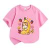 Kids Boys Girls 100% Cotton Crew Neck Short Sleeve T-Shirt,