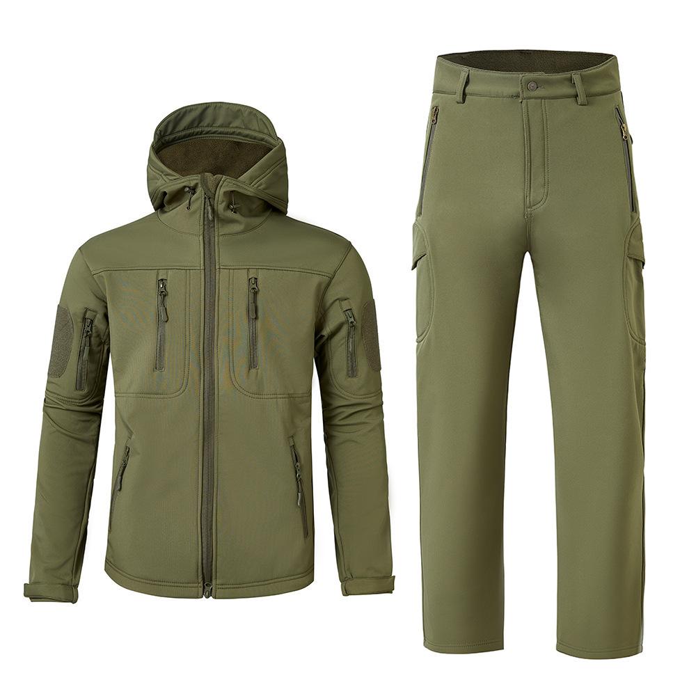 Outdoor sports, soft shell jacket & pants suit, casual suit. M