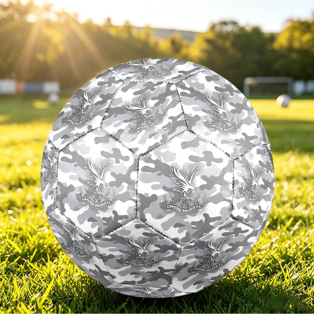 Pallone da Calcio Stampato Crystal Palace Taglia 5, Antiscivolo, Pallone da Partita per Adulti, Souvenir per i tifosi di Calcio