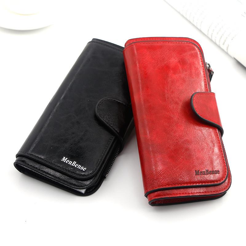 Fashion Woman Long Wallet Pu Leather With Multiple Compartments For Daily Use