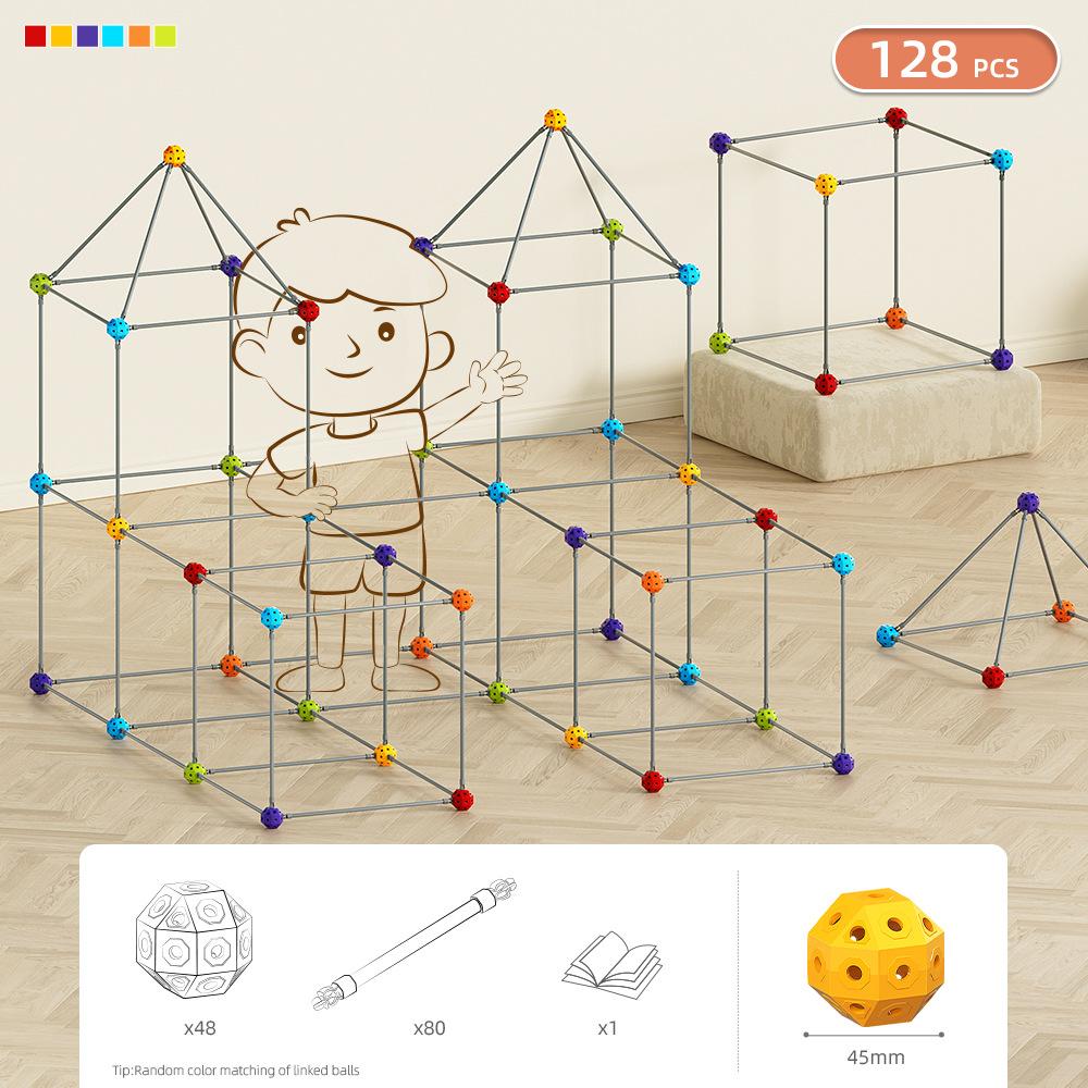 DIY Building Interlocking Blocks 4D Creative Construction Toy for Kindergarten Colorful