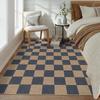 Tappeto Retro Americano Stampa a Scacchi Tappetino Decorativo per Soggiorno Decorazione Moderna per la Casa Tappeto Antiscivolo da Comodino Diverse Dimensioni