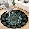 1PC Crystal Mandala Chair Carpet for Office Non-Slip, Lightweight, Machine Washable Rug for Office, Sleeping, Room - Holiday DecorPolyester
