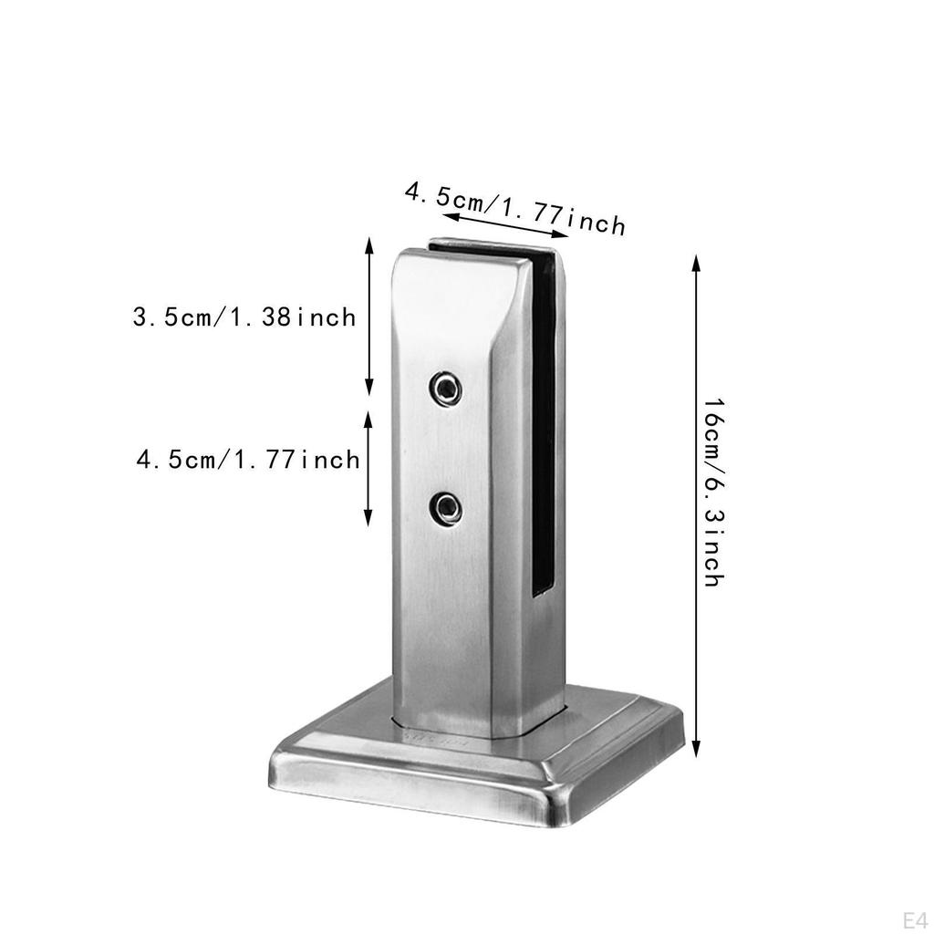 Morsetto in vetro per recinzione piscina, Spigot professionale premium Spessore 10-13 mm Balconi,