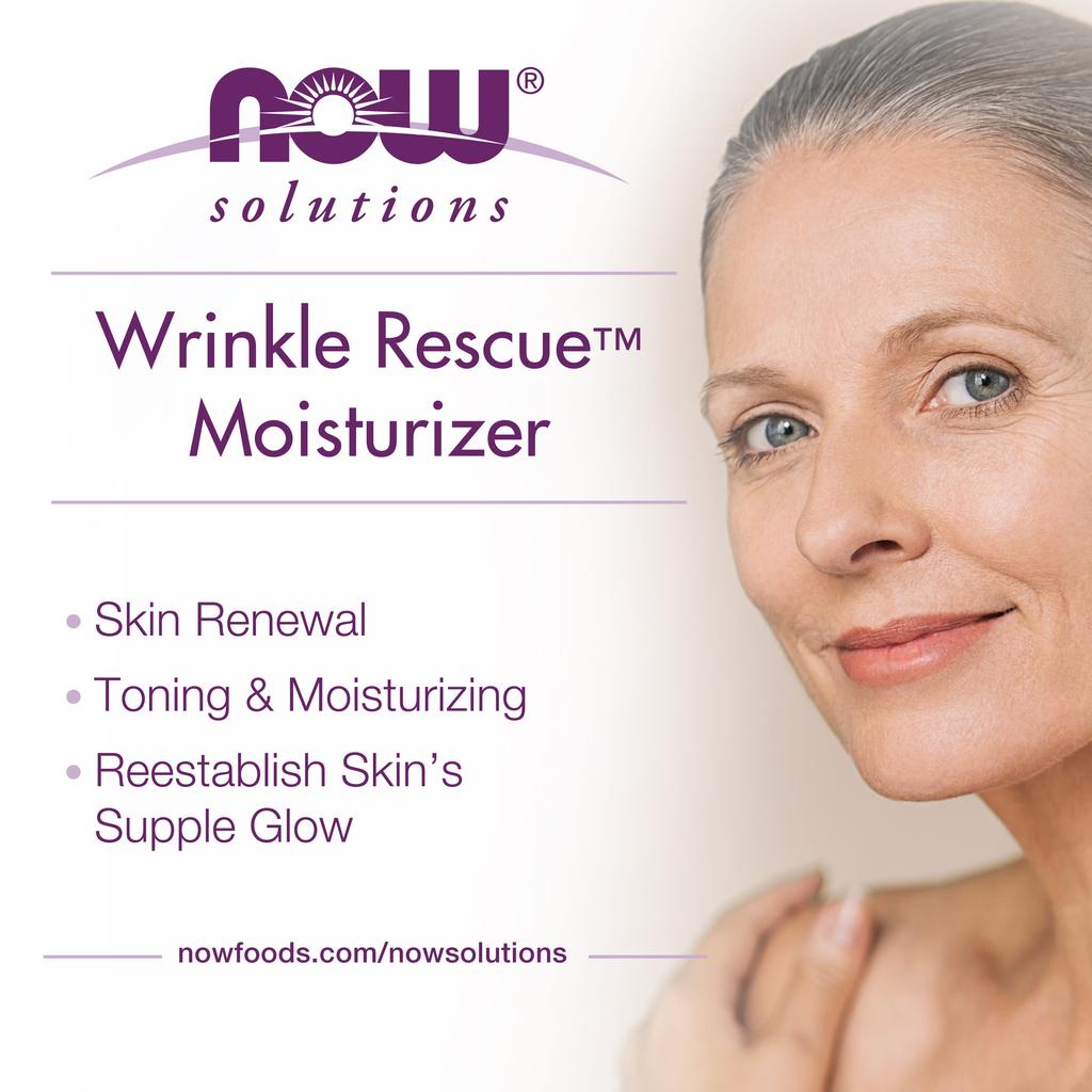 NOW Foods, Solutions, Wrinkle Rescue Lotion, Mature Skin, 2 oz (57 g)