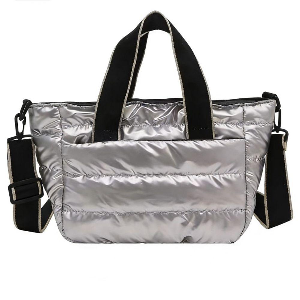 Large Capacity Lightweight Space Shoulder Bag Space Cotton Winter Quilted Crossbody Bag  Female Use