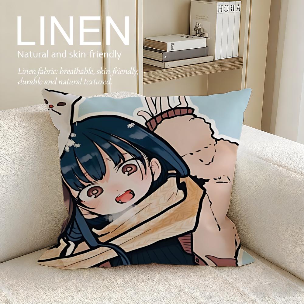 The Dangers in My Heart Cushion Cover Linen Decorative Pillowcase Set Pcs x  x Breathable Washable Sofa Cushion Cover
