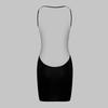 2025 Summer European & American Women's Halter Strap Dress - Fashionable, Sexy Nightclub Style with Open Back & Hip-Hugging Design