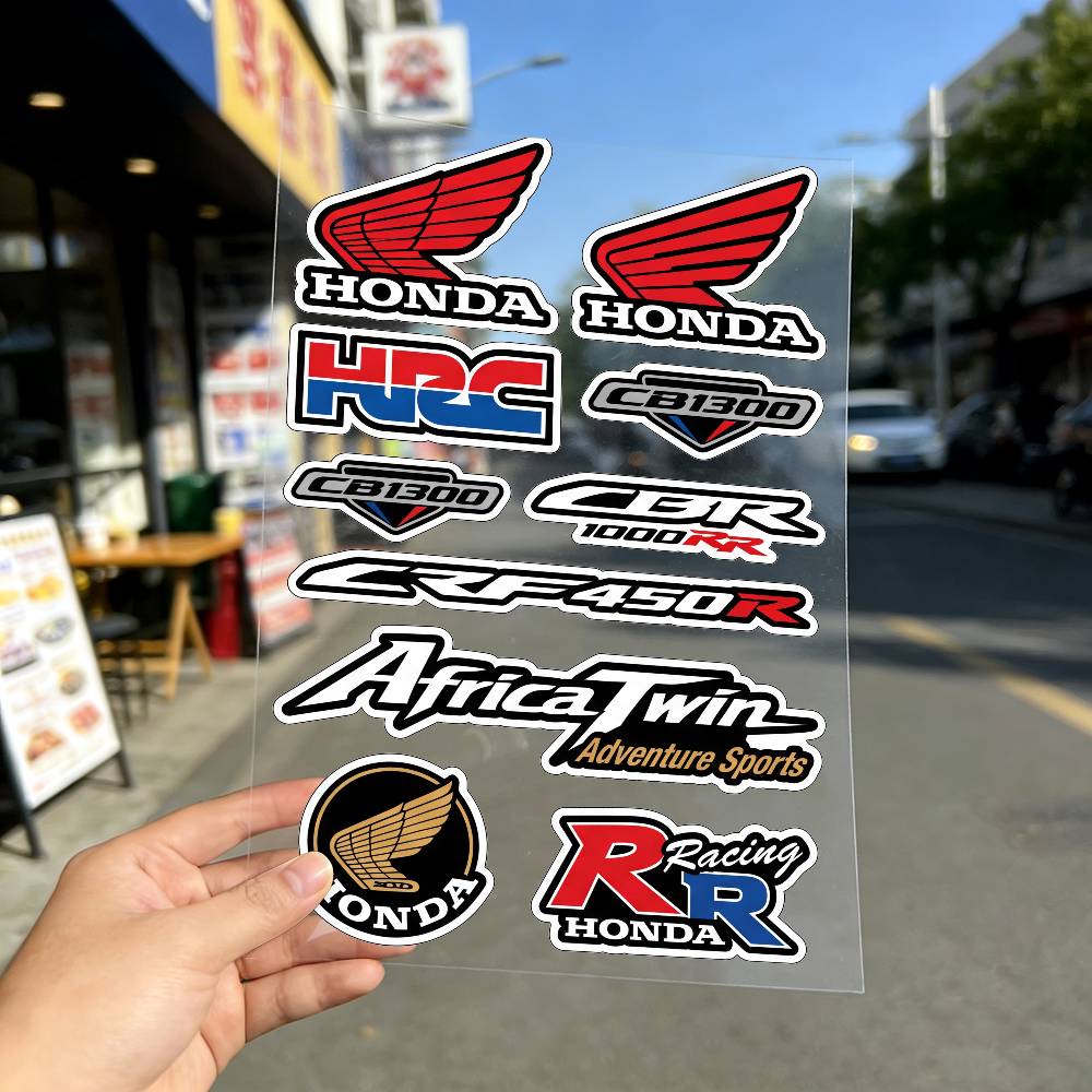 CNZ1 FOR HONDA MUGEN TYPE R VTEC Waterproof Reflective Motorbike Stickers Easy Peel Removable Decals for Motorcycle Car