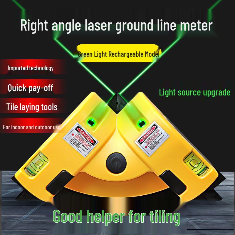 High Precision Infrared Multi-functional Laser Level 90° Right Angle Ruler
