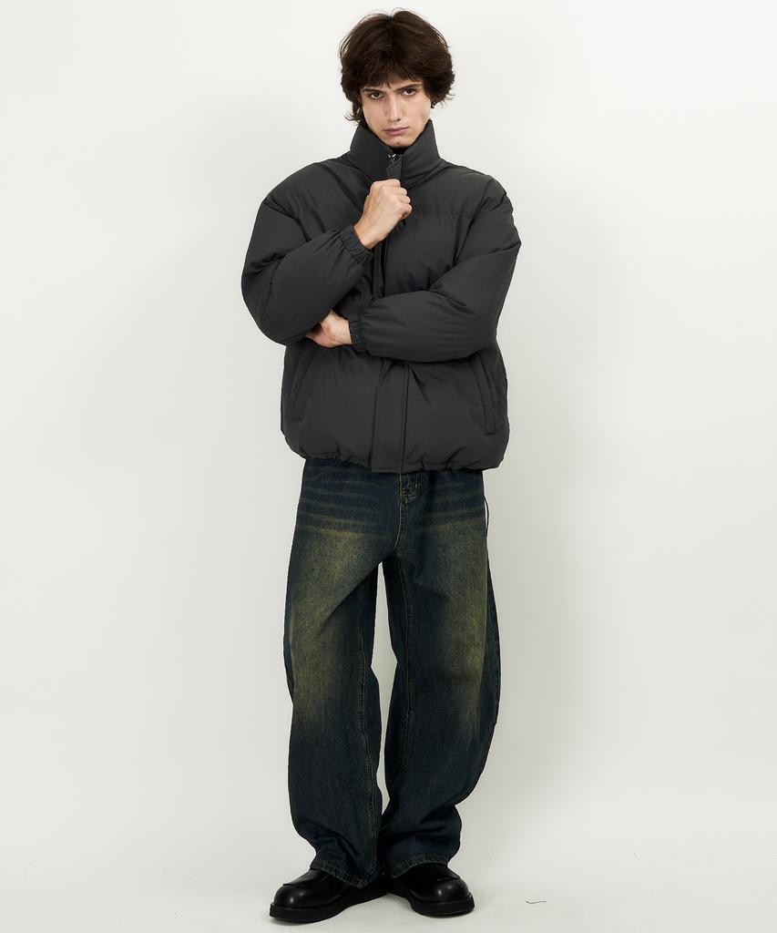 DWSE Essentials Puffer Short Padded Jacket (Charcoal)
