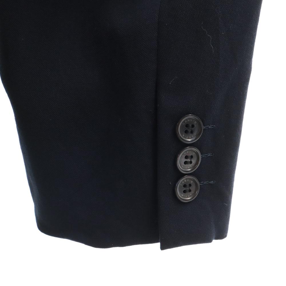 LANVIN 80s 90s Old double tailored jacket 48-45 Navy blazer Men's Used