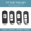 2/3/4 Tasten Gun Grey TPU Schlüssellos Für Mazda CX7 CX-9 3 4 CX30 2 3 6 Demio Atenza Axela CX-5 CX5 CX-3 Auto Schlüsselhülle Abdeckung