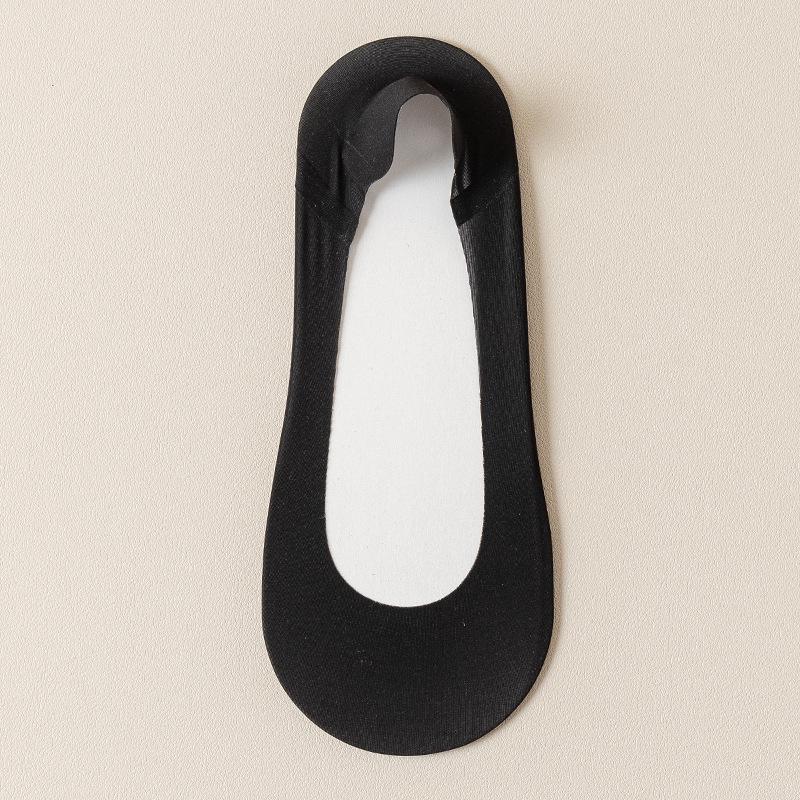 Women's Spring & Autumn Cotton No-Show Socks, Sweat-Absorbent Non-Slip Design for High Heels