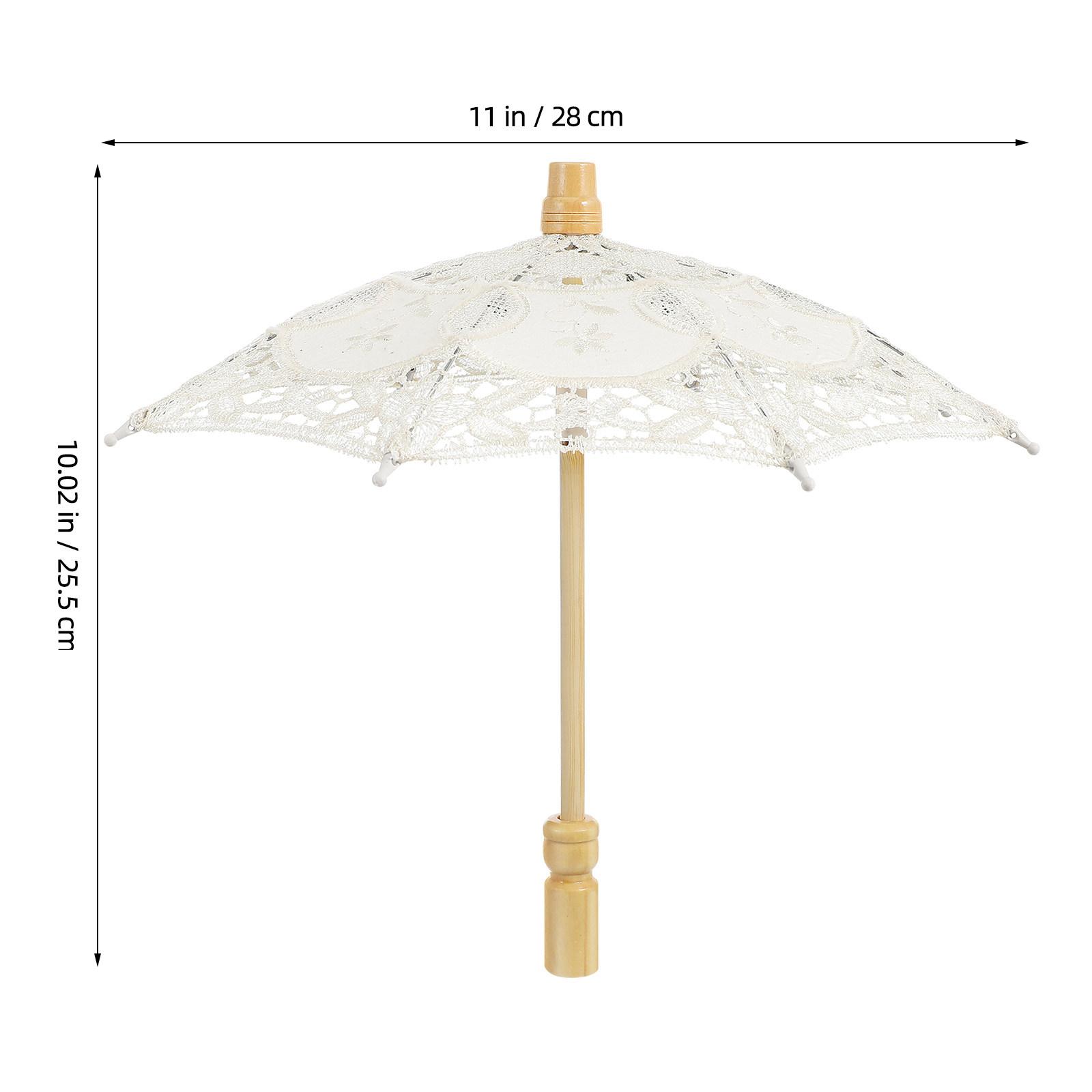 Зонт Веерный Зонт Реквизит Женский Кружевной Свадебный Реквизит Винтажные Зонты Декоративный Маленький Bamboo&9K