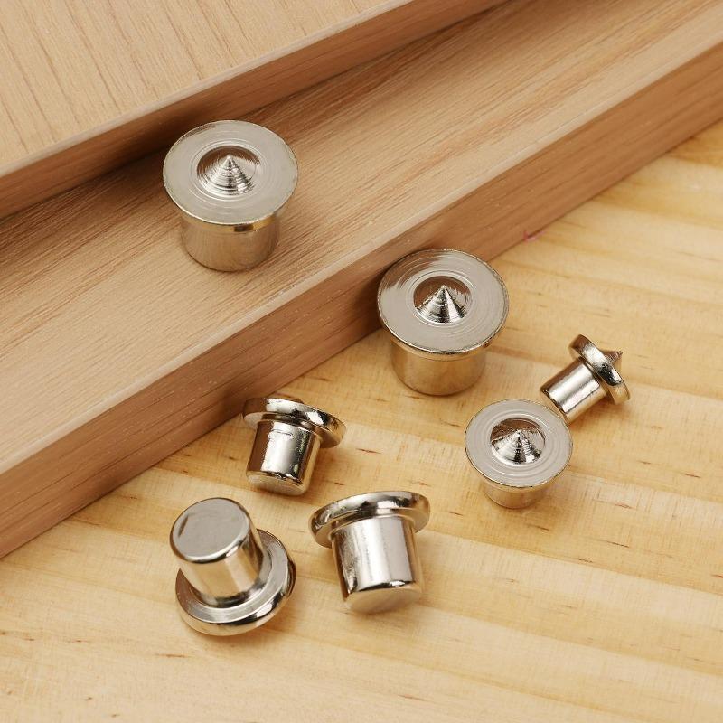 8/24x Wood Pin Locator DIY Center Punching Tools Set Woodworking Panel Furniture Tenon Positioning for Wooden Cabinet Closet