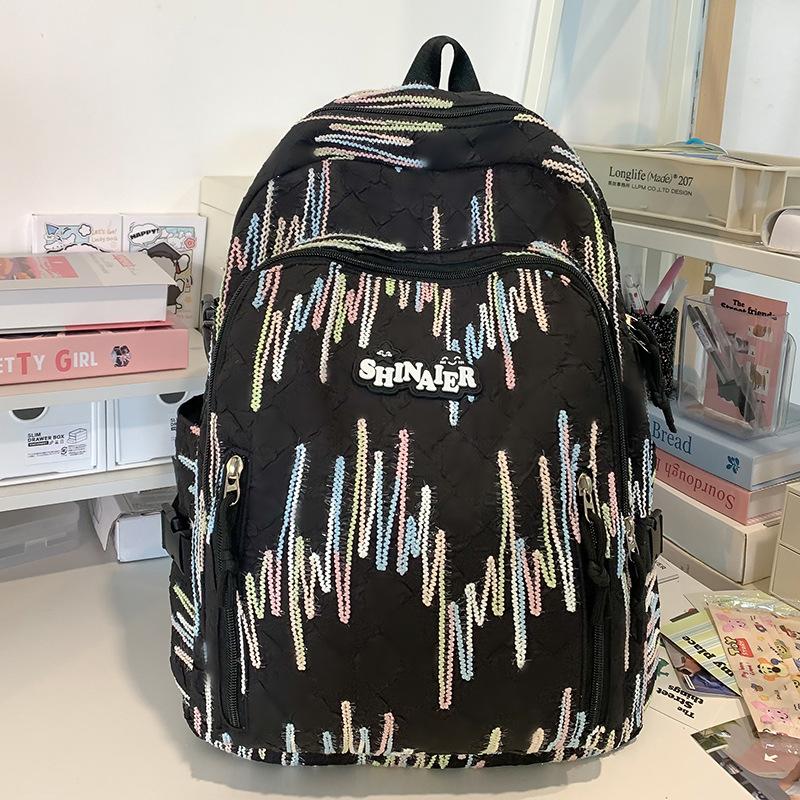 

Школьные ранцы для детей, учеников начальной школы, девочек, учеников средней школы, студентов колледжа, рюкзак с буквенным принтом