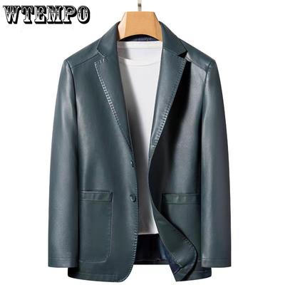 Echtes Leder Lederjacke Herren Schaf Anzug Anzug Lederjacke Frühling und Herbst dünne hochwertige Lederjacke