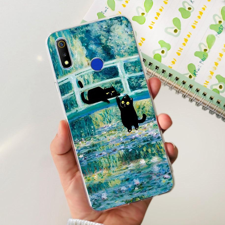 For Realme 3 Pro Case Soft Silicone Marble Butterfly Cover For OPPO Realme 3 Pro RMX1851 Coque Realme3 3i RMX1825 RMX1821 Fundas