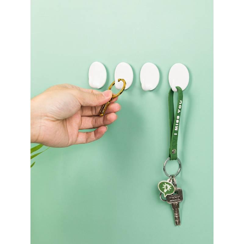 Plastic Modern Minimalist Adhesive Hooks Pack For Outdoor Storage Rainproof