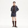 Veromoda Women's Plaid A-Line Mini Skirt