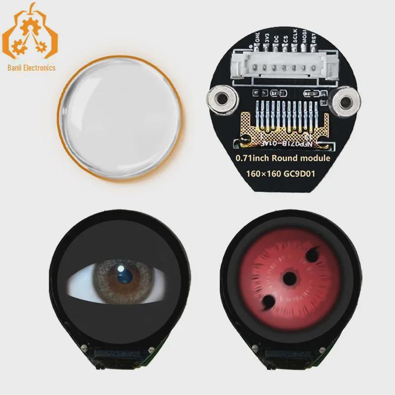 

0,71-дюймовий круглий РК-дисплей для Arduino, Raspberry Pi, PICO та STM32