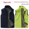 Unisex Outdoor Polar Fleece Vest - Warm Thick Sleeveless Jacket for Spring, Autumn, Winter