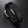 Men's Punk Rock Leather Bracelet - Smooth Retro Cowhide Design