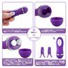 AIFOX Nipple Vibrator Nipple Development 10 Nipple Rotor Nipple Torture Clamping Stimulation SM Play Training Unisex Purple [Clamping & Vibrations]