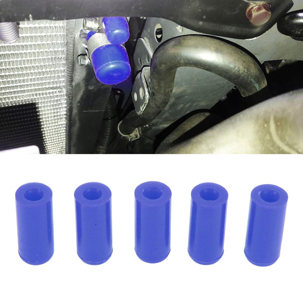 10PCS   Vacuum Hose End   4mm Heat Resistant Silicone Blanking   for BOV Pipe Line