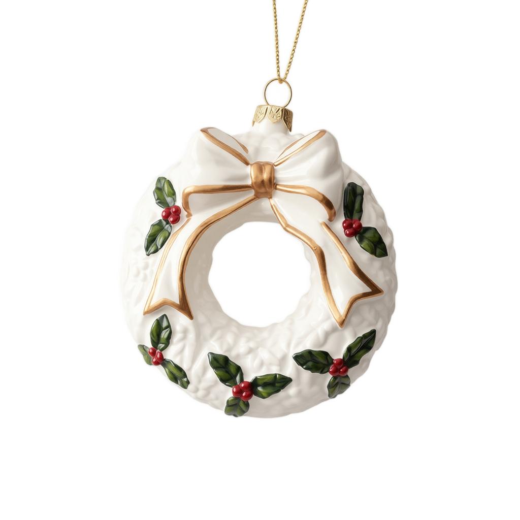 Christmas Hanging Ornaments, Creative Wreath and Snowflake Decorations for Christmas Tree and Holiday Scene