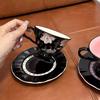 Einfache Lilien Kaffeetassen und Untertassen Desserttassen und Untertassen Dekorative Tassen und Untertassen Frühstückstassen und Untertassen Hohe Latte Art Tassen