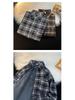 Men's High-End Hong Kong Style Plaid Fleece Shirt: Trendy, Warm, Stylish Long-Sleeved Autumn/Winter Innerwear.
