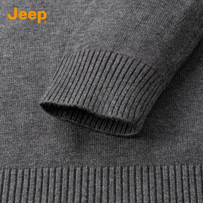 Jeep Men's Loose Fit V-Neck Casual Sweater