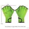 Swim Webbed Gloves Aquatic with Wrist Strap Fingerless Diving for Paddle