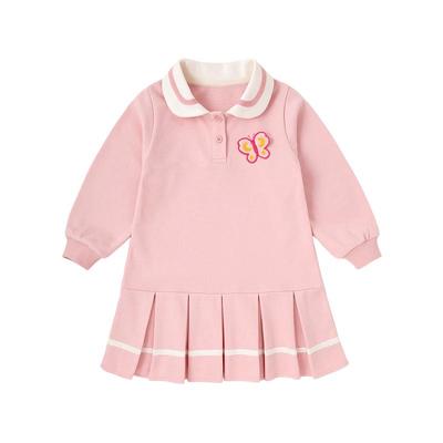 Dudujia Girls' Sweet Spring Polo Sweatshirt Dress