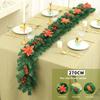 Christmas Vine PVC Garland Window Display Decor for Store Shop Festive Mall Scene Setting Arrangement Props