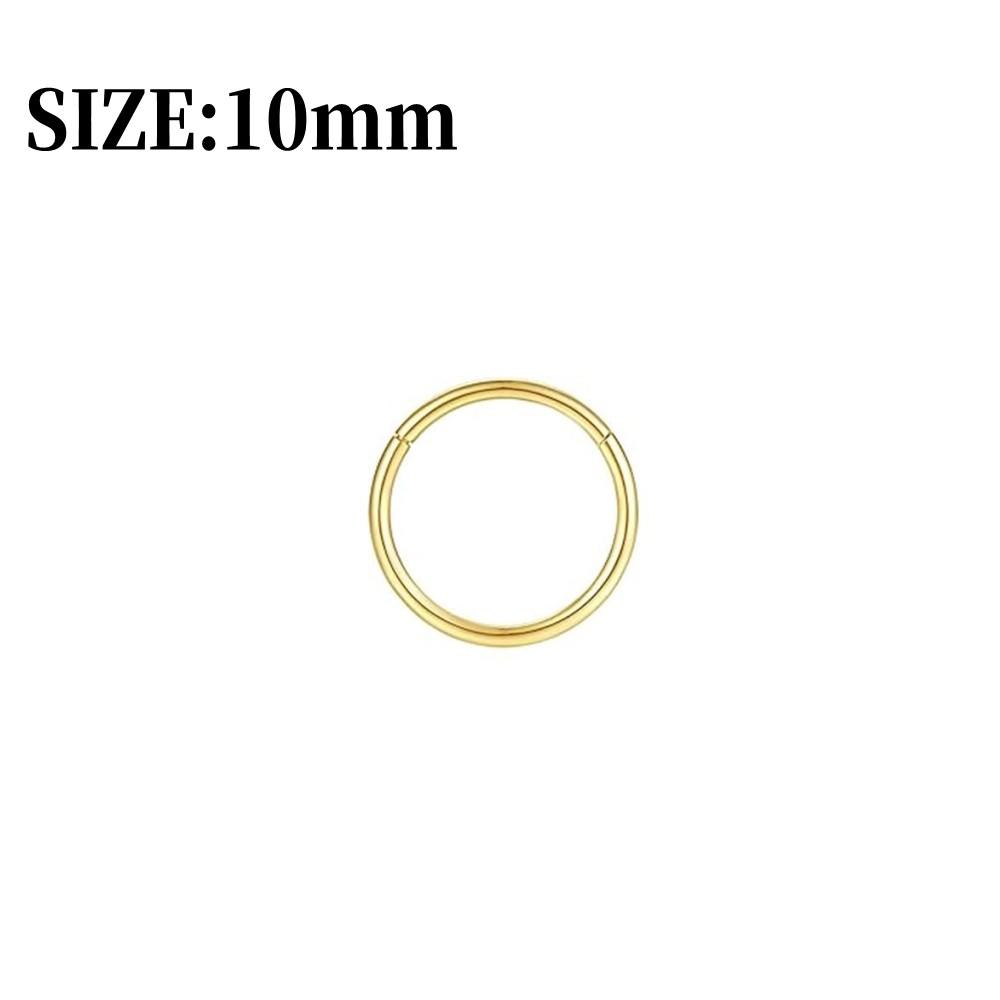 316L Surgical Stainless Steel Nose Hoops Hinged Clicker Septum Rings for Nose Cartilage Body Piercing Jewelry