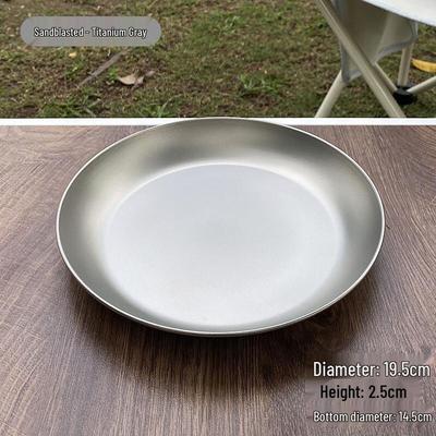 Titanium Camping Plate