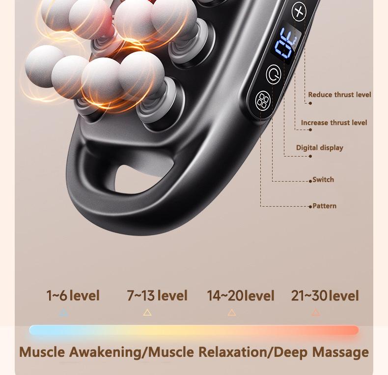 16 Head Fascia Gun Massager with Powerful Power To Relax Muscles and Long Endurance Electric Massagers