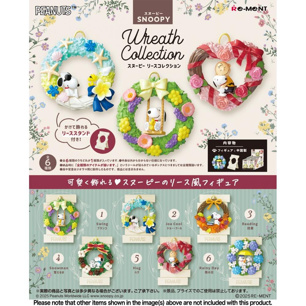 

Peanuts Snoopy Wreath Collection 1box 6pcs