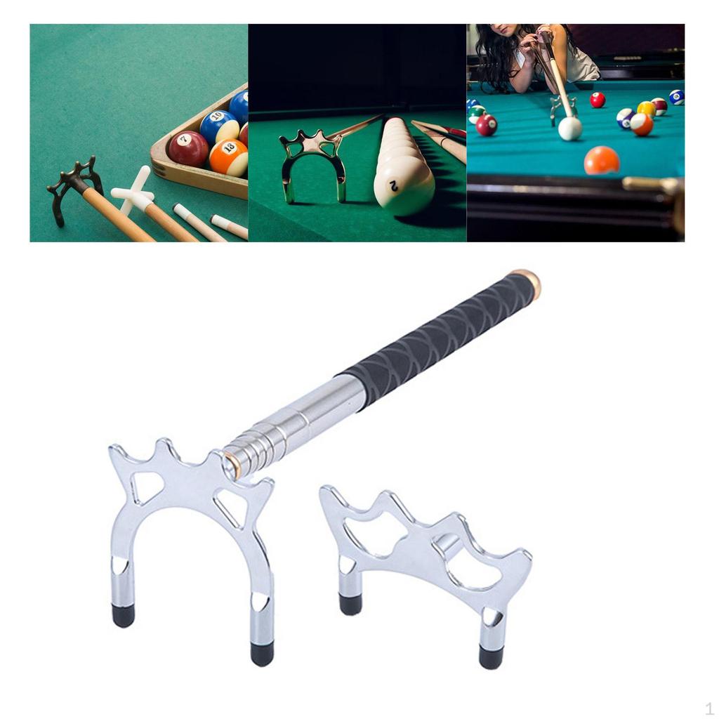 Extendable Billiards Cue Head Length Extends for Pool Table Training