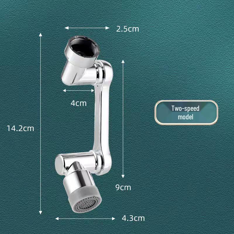 Universal 1080° Rotating Faucet Extender with Splash-Proof Aerator